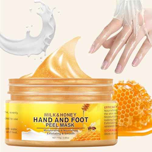 Milk Honey Peel Off Hand Wax for Women Moisturizing Hydrating Hand Masks Nourishing Exfoliating Hand Film Hands Care Soft 110g