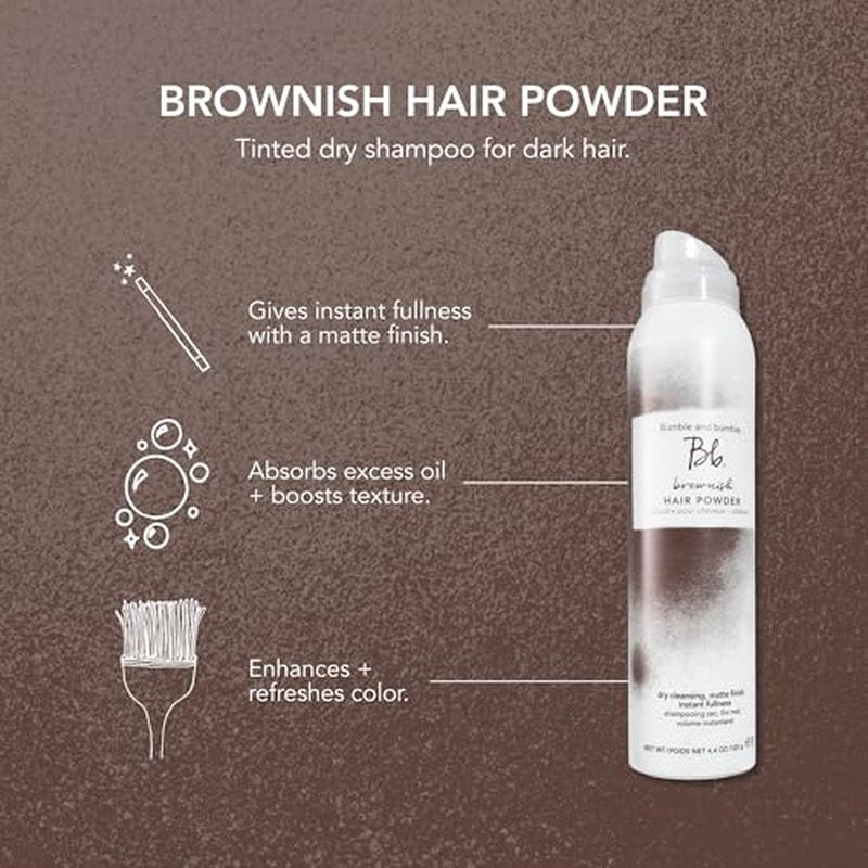 Bumble and bumble. Brownish Tinted Dry Shampoo | Volumizing, Root Coverage + Dry Cleanse | Brown Tint, 4.4 Ounce