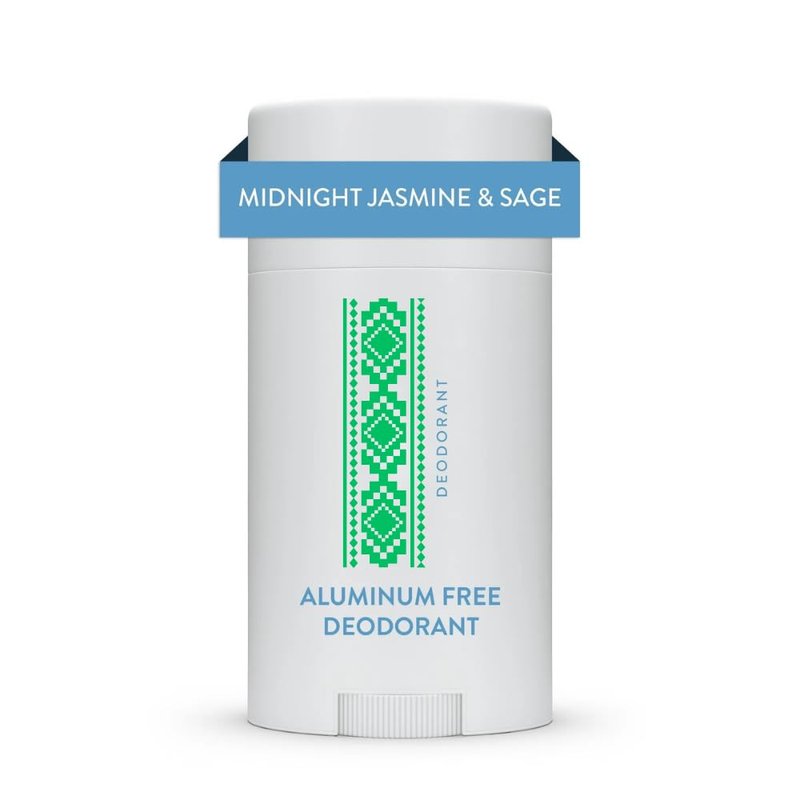 Aluminum-Free Natural Deodorant Stick for Women & Men – 2.65 oz | Long-Lasting Odor Protection with Midnight Jasmine & Sage, Gentle Skin-Friendly Formula