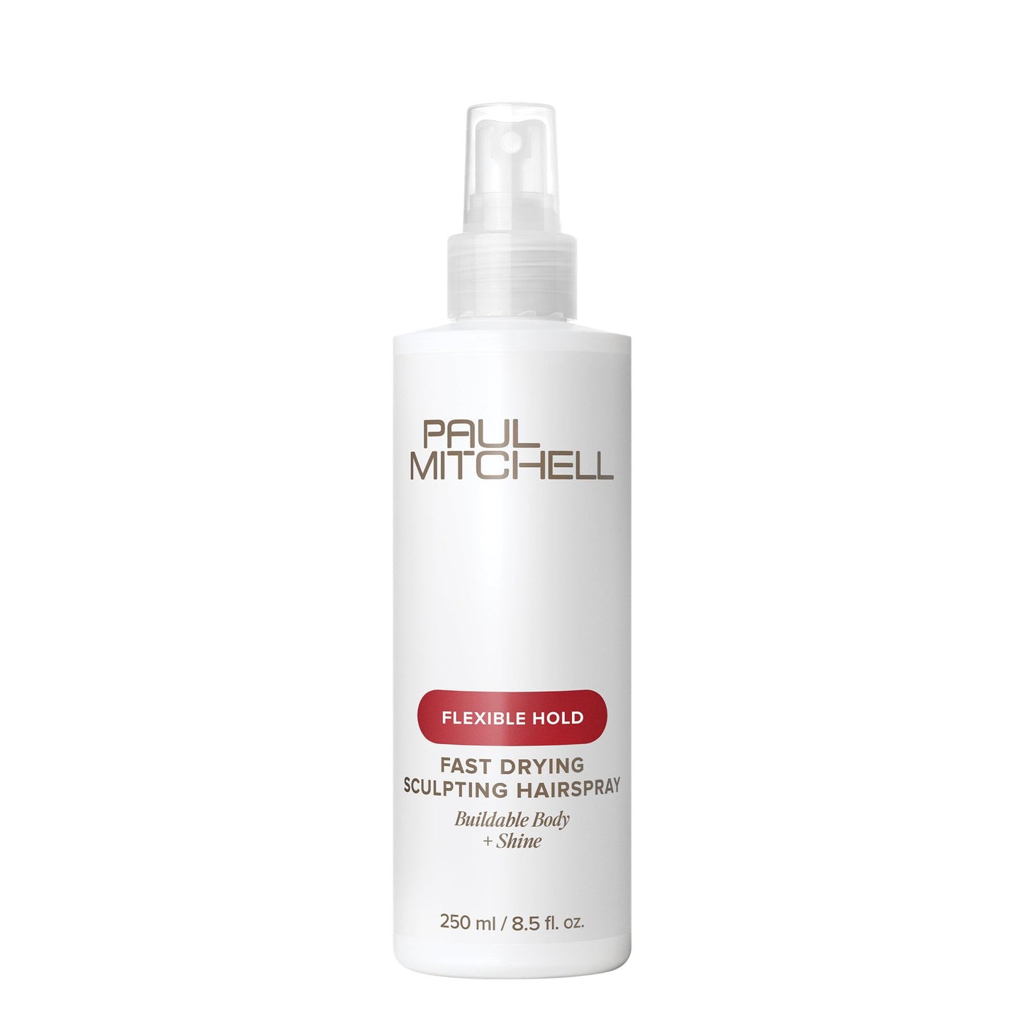 Paul Mitchell Fast Drying Sculpting Hairspray, Flexible Hold, Buildable Body + Shine, For All Hair Types, 8.5 fl oz