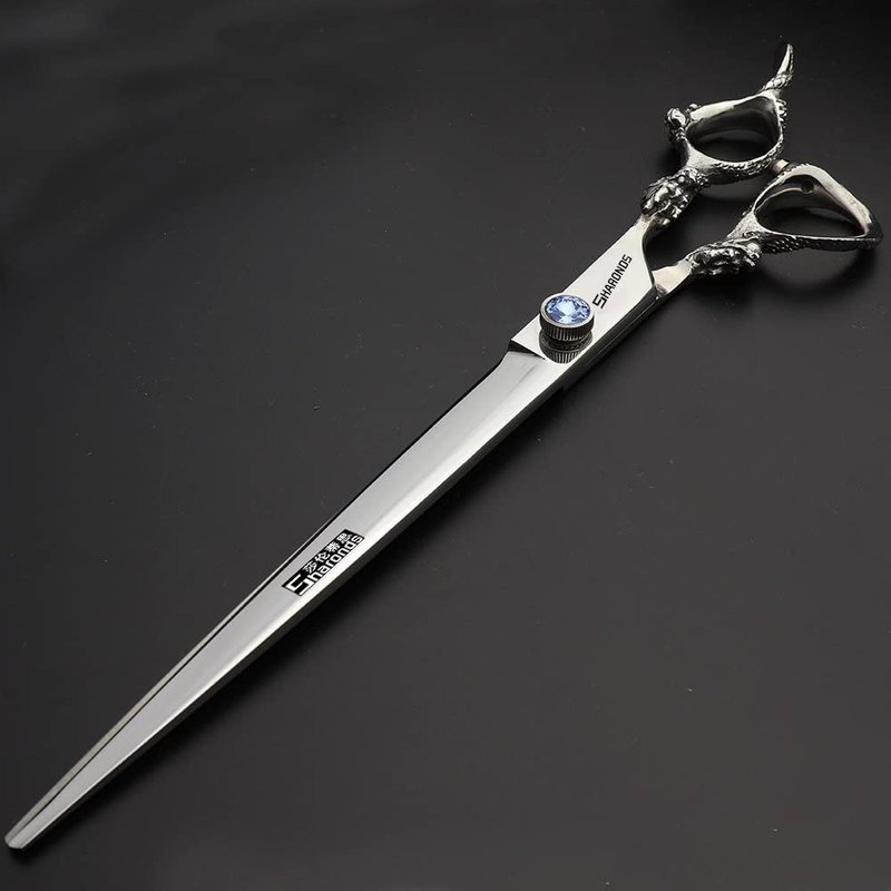 7/8/9inch professional hairdressing scissors silver high hardness 400c stainless steel beauty shop barber shop salon special tools (9 inch flat)