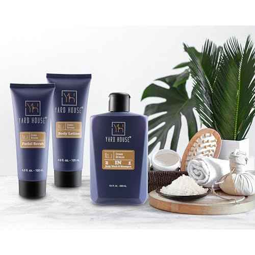 All Natural Bath and Body Spa Gift Basket Set for Men - Ocean Breeze - Luxury Men's Skin Care Kit For Him in Toiletry Bag for Relaxation, Revitalization, Exfoliating, Cleansing