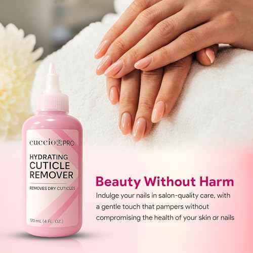 Cuccio Pro Hydrating Cuticle Remover 4 fl oz ? Professional Fast-Acting Cuticle Softener & Remover for Dry, Rough Cuticles, Moisturizing Lanolin-Infused Formula for Healthy Nails