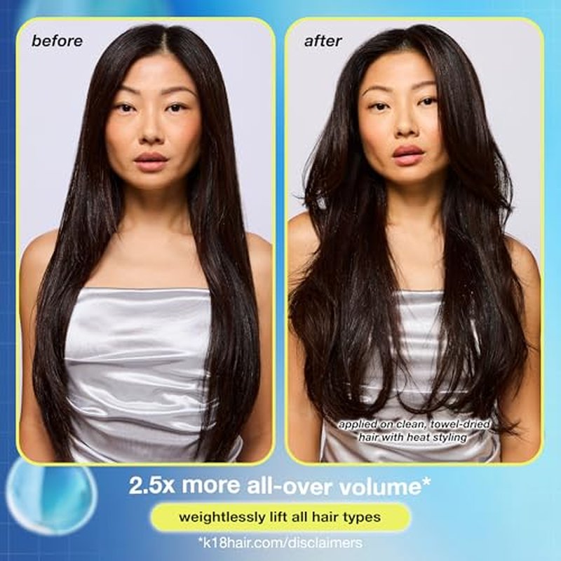 K18 AstroLift¢â Reparative Volume Spray, 2-Day Hair Thickening + Hold For Thin, Fine, Fragile Hair, Non-Sticky, Non-Crunchy, Humidity-Resistant Volumizing Spray