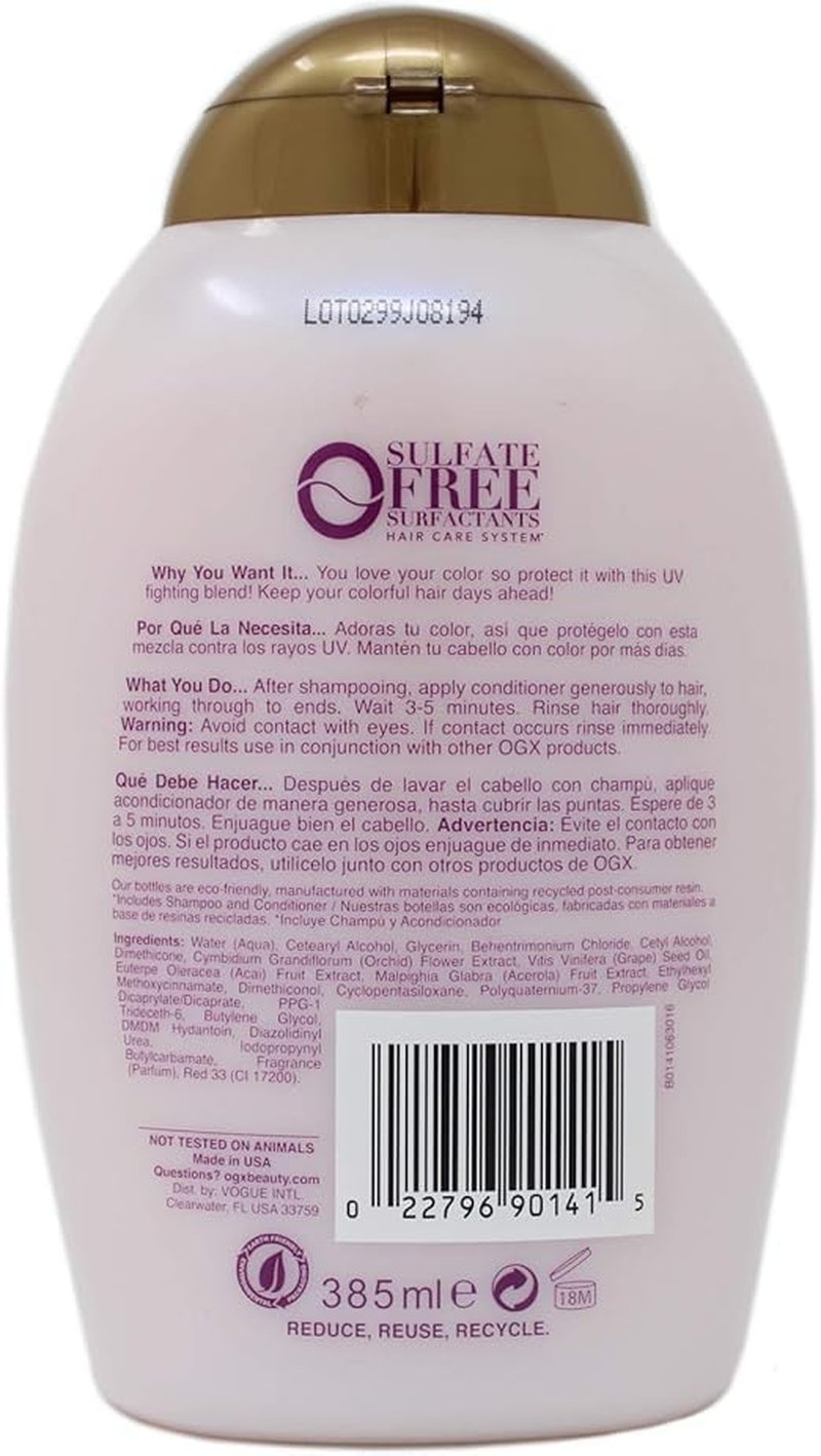 OGX Fade-Defying Orchid Oil Conditioner - UVA/UVB Protection, 13 Ounces