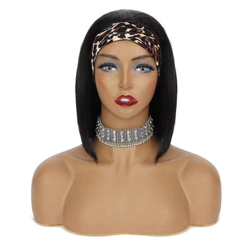 Human Hair Bob Wig - Glueless Short Straight Style for Black Women | 150% Density, 8 Inch