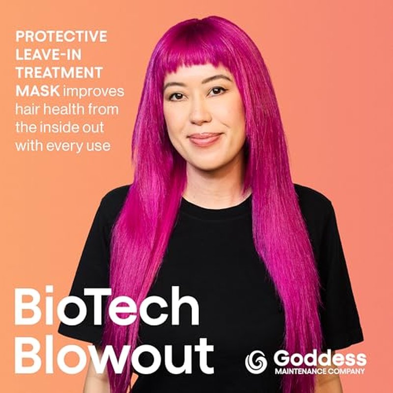 Biotech Blowout Leave-In Restorative Hair Mask, Heat Protectant for Hair & Strengthening Treatment for Frizz-Free Volume, Repairs & Shields Up to 450 F, 1.7 Fl Oz
