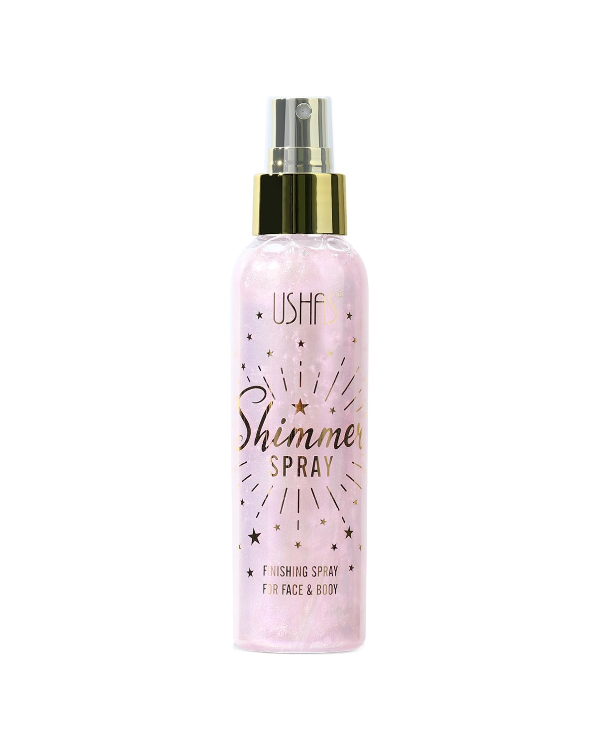 USHAS Body Glitter Spray 3.72 fl.oz - Temporary Body Shimmer Spray for Face, Hair, Clothing, Long Lasting Quick-Drying Shiny for Music Festival Rave (03)