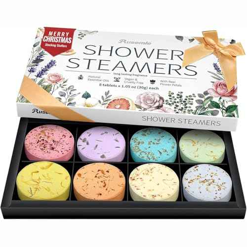 Shower Steamers Aromatherapy Birthday Gifts for Women - 8 Pack Christmas Stocking Stuffers 2025 for Adults Teens Women Mom Her Wife, Home Spa Shower Bombs for Self Care Relaxation with Essential Oils