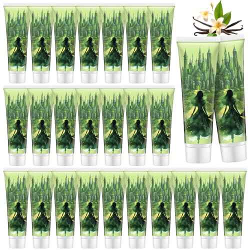 12 Pcs Pink and Green Witch Hand Cream Halloween Hand Lotions Wizard Birthday Decoration Fairy Party Supplies Halloween Party Favor Bag Stuffer(Green,Witch)