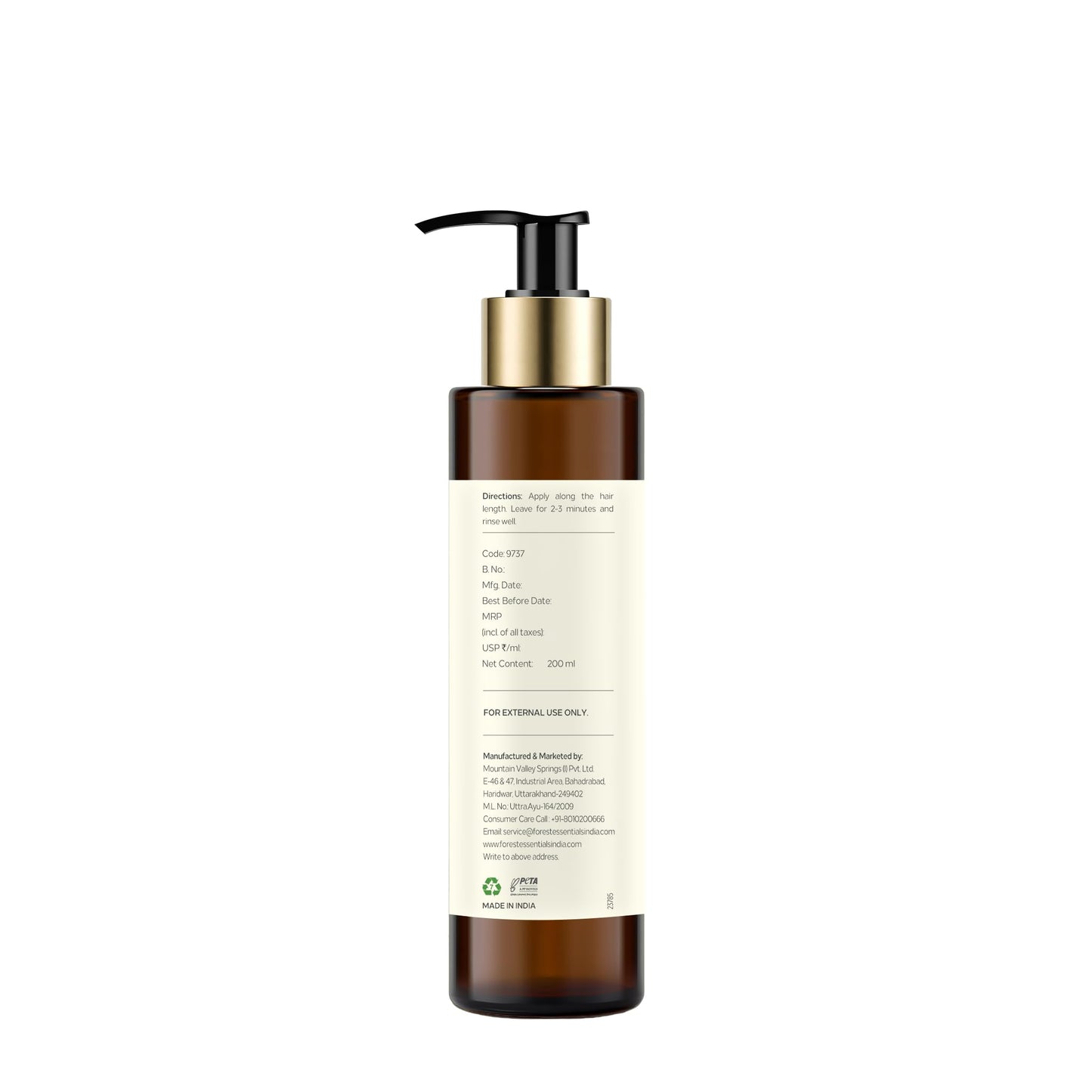 Forest Essentials Hair Conditioner, Amla, Honey and Mulethi, 200ml