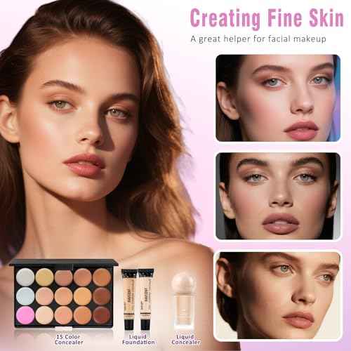 Makeup Kit for Teens Women full Kit Makeup Set for Teens girls Foundation Eyeshadow Palette Makeup Gift Set for Women Teenagers Christmas Makeup kits for Teen Girls