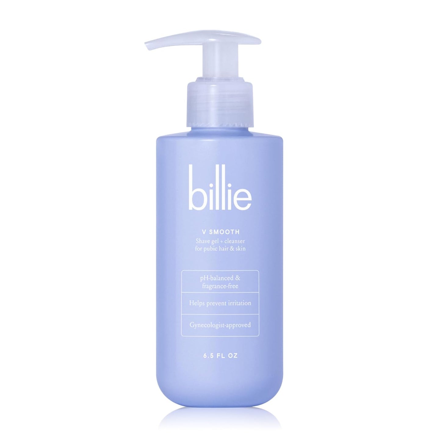 Billie Dermaplane Starter Kit - Smooth Shaving Gel & Cleanser for Pubic Hair | 6.5 oz