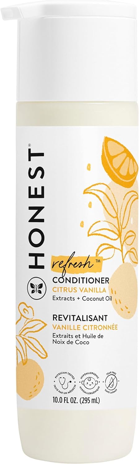 Silicone-Free Baby Conditioner - Gentle Tear-Free Formula with Naturally Derived Ingredients | Citrus Vanilla, 10 fl oz
