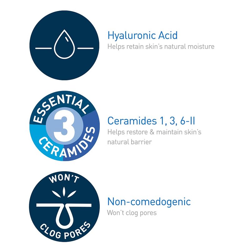 CeraVe Hydrating Face Wash & Hyaluronic Acid Serum Set - 19oz Wash + 1oz Serum | Fragrance-Free, Ideal for Dry Skin