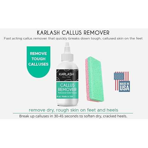 Professional Best Callus Remover Gel for Feet and Foot Pumice Stone Scrubber Kit Remove Hard Skins Heels and Tough Callouses from feet Quickly and Effortless 4 oz (1 Bottle)