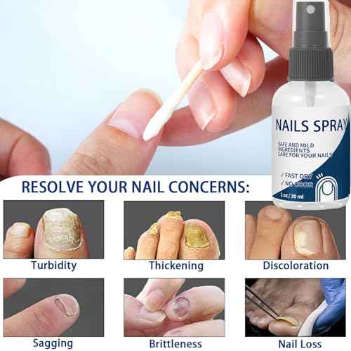 Nails Spray, for Nails Care Moisturizer, Keeps Feet Fresh & Dry All Day ? Men & Women 2oz / 60ml