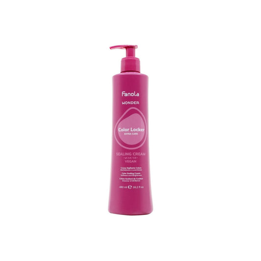 Fanola Wonder Color Locker Sealing Cream for Hair Color Protection - Lock in Hair Shine & Vibrance and Perfect Your Service - Nourishing Protectant for Salon & Home Use (16.2 oz)