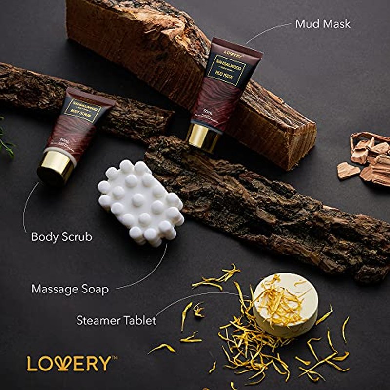 Christmas Mens Gift Set, 14Pc Sandalwood Bath Gift Set, Personal Self Care Kit, Gifts from Son, Relaxing Man Gift Basket for Dad, Boyfriend, Husband, Birthday Basket, Grooming & Skin Care for Men
