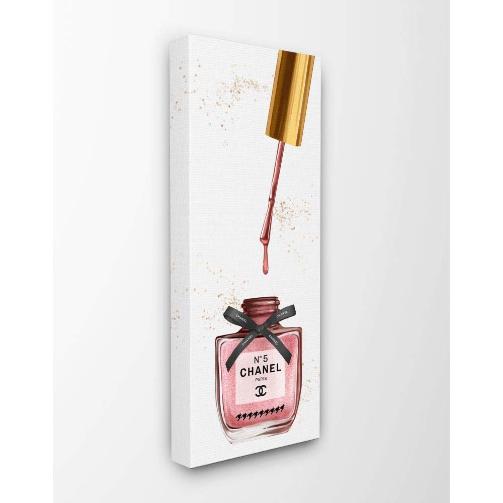 'Makeup Nail Polish Brush Pink Fashion Design'| Canvas Art