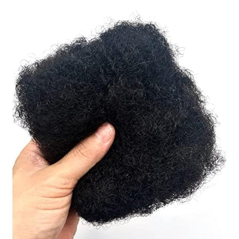 Afro Kinky Bulk 100 £¥ Human Hair for Dreadlock Extensions,16 Inch 60g 2 Bundles/Package Black,Making Dreadlocks Twist or Braids Repair Extensions