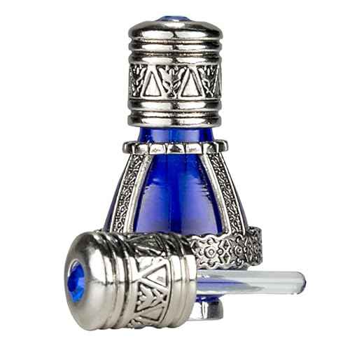 Spikenard Anointing Prayer Oil in Reusable Blue Cobalt Glass Vial 0.24fl.oz/7ml