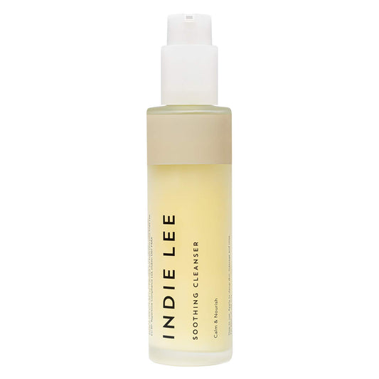 Indie Lee Soothing Facial Cleanser, Gentle, Moisturizing Face Wash + Makeup Remover for Sensitive Skin, Hydrate & Calm Redness with Rose Damascena & Chamomile Oil, Plump & Exfoliate with PHAs, 125ml
