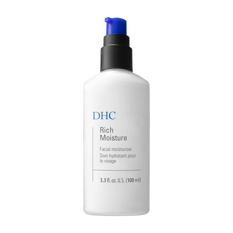 DHC Rich Moisture, Lightweight Facial Moisturizer, Dry Skin, Hydrating, Fragrance and Colorant Free, Ideal for Dry Dehydrated or Sensitive skin, 3.3 fl. oz.