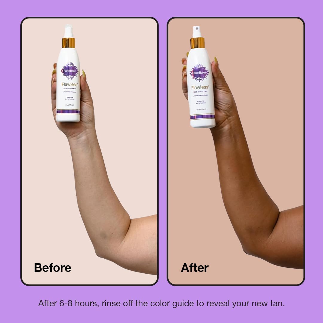 Fake Bake Flawless Self Tanning Liquid | Sunless Tanner | 6fl oz