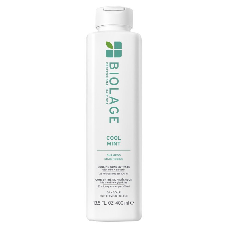 Biolage Cool Mint Shampoo - Balancing Shampoo for Oily Scalp, Gently Cleanses, Refreshes & Helps Balance, Mint & Glycerin, Vegan & Paraben-Free, 13.5 Fl Oz