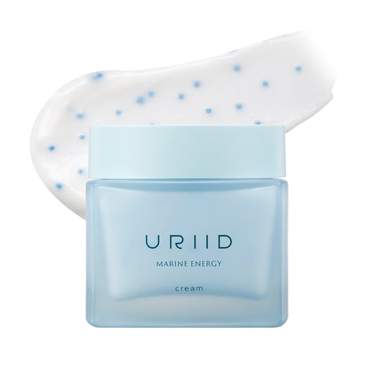 URIID Marine Energy Cream – Vegan Hydrating Face Moisturizer, Anti-Wrinkle & Brightening, Marine Algae & Deep-Sea Minerals, Lightweight Gel-Cream for All Skin Types – 75ml (2.53 Fl Oz)