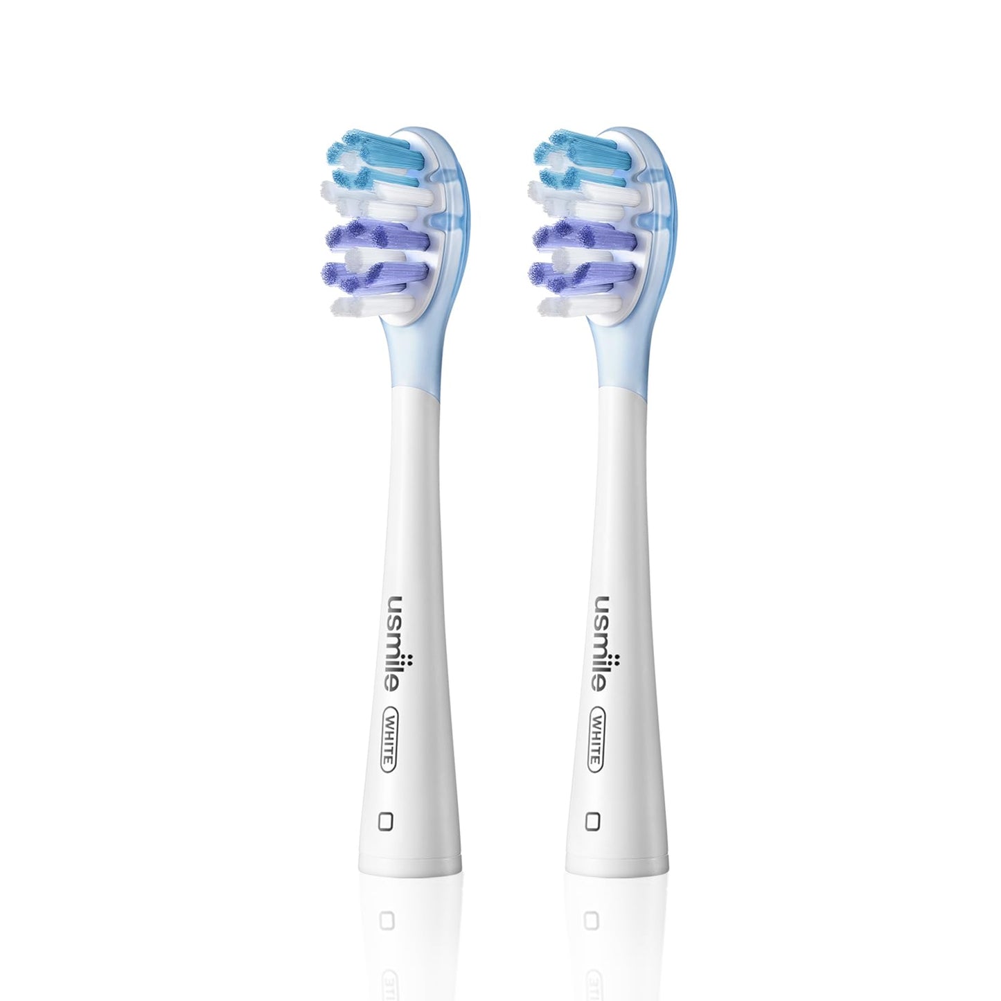usmile Replacement Brush Heads for Y20 Pro/Y10 Pro/P20 Pro/P10 Pro/Y1S, Patented Residual Shock Absorption and Air Cushion, Compatible to usmile Electric Toothbrush, 2-Pack