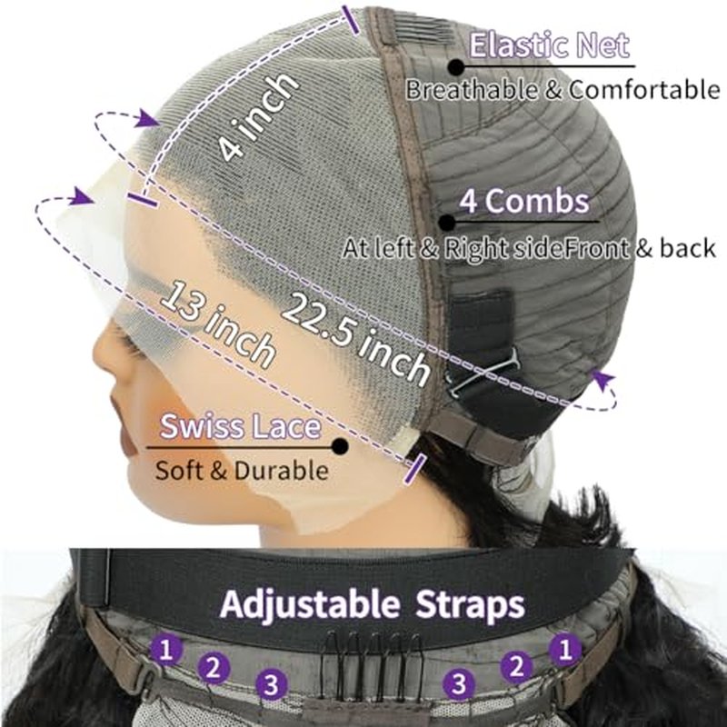 LICHANG Bob Wigs Human Hair 13x4 Lace Front Wigs Human Hair 180% Density Short Straight Frontal Bob Wigs 10 Inch