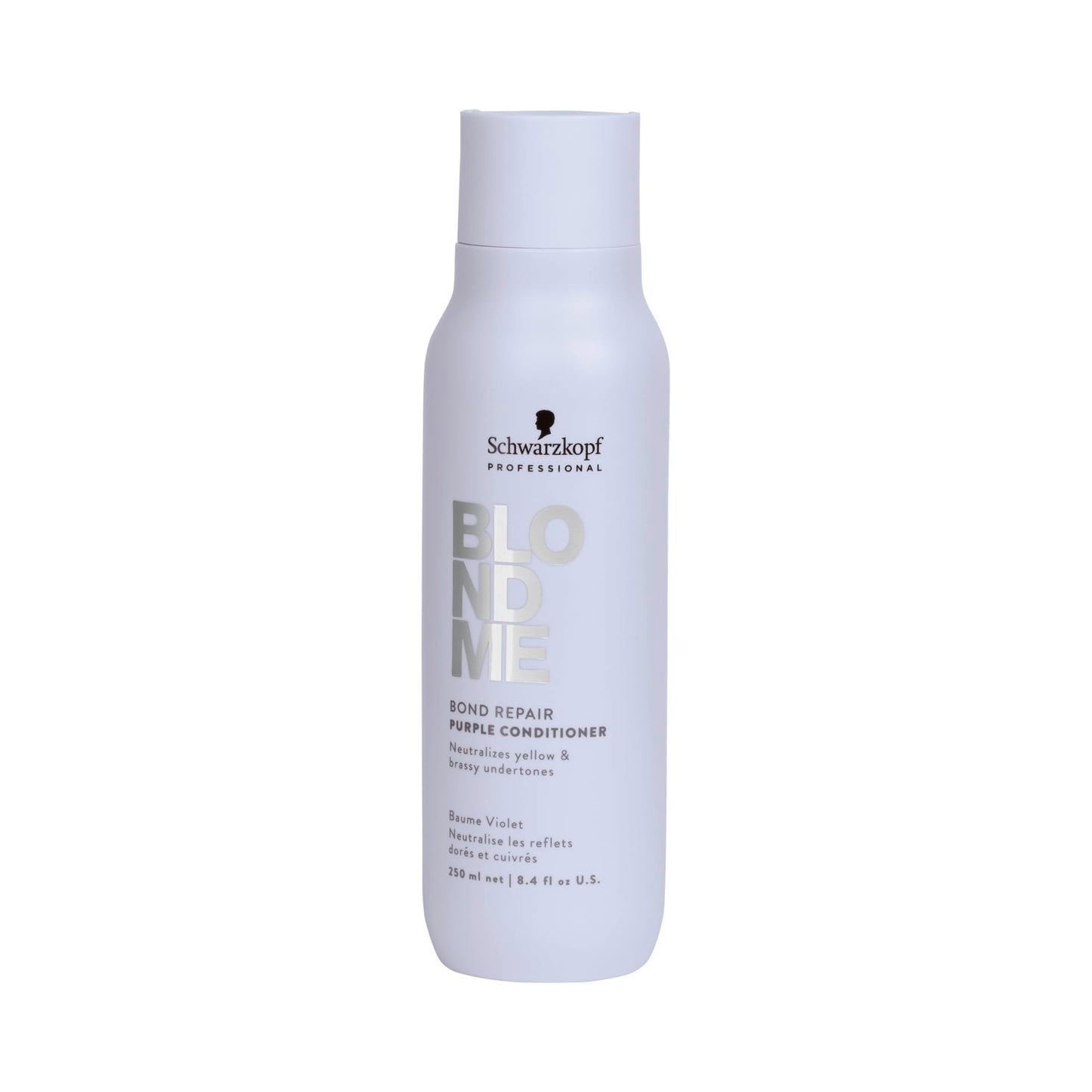 BlondMe Bond Repair Purple Conditioner for Blonde Hair, 8.45 Fl Oz | Neutralizes Yellow & Brassy Tones | Lightweight, Nourishing & Detangles | For Moisturized, Healthy-Looking Cool-Toned Blondes