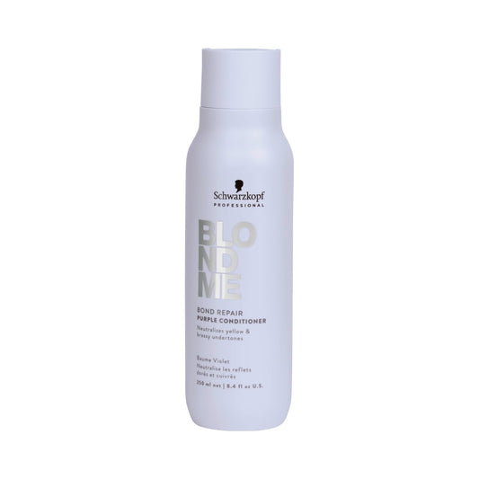 BlondMe Bond Repair Purple Conditioner for Blonde Hair, 8.45 Fl Oz | Neutralizes Yellow & Brassy Tones | Lightweight, Nourishing & Detangles | For Moisturized, Healthy-Looking Cool-Toned Blondes
