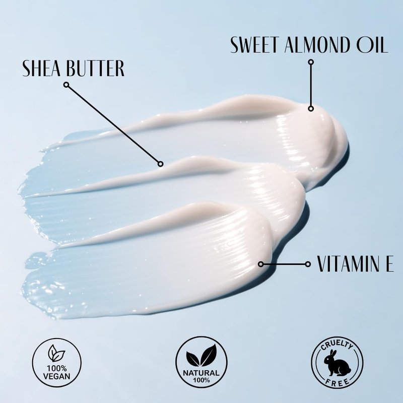 Hypegiene Shea Butter Lotion - Deep Hydrating Daily Moisturizer - Non-Greasy Organic Paraben Free Rich Shea Butter Hand Lotion & Vegan Body Lotion For Dry & Sensitive Skin (6oz)