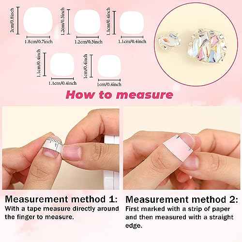 Sethexy Short False Toenails Handmade Rhinestone Wedding Full Cover Press On Toenails Luxury Crystal Fake Toe Nails Acrylic Artificial Stick On Foot Nails for Women and Girls 10Pcs (8, L)