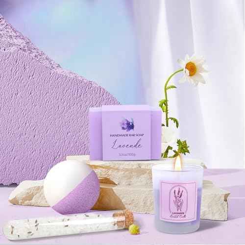 Spa Gift Baskets for Women, Birthday Gifts for Women, Lavender Gifts Set, Relaxing Spa Gift Box, Bath and Body Gift Set for Her Mom Wife Sister, Friends, Self Care Gifts for Woman Mother's Day Gifts