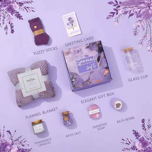 Get Well Soon Gift Baskets for Women, Birthday & Party Gifts, Luxury Get Well Soon Gifts for Mom, Relaxing Spa Care Package, Thank You Gifts for Women, Mom, Wife, Girlfriend, Friends, Sister, Her