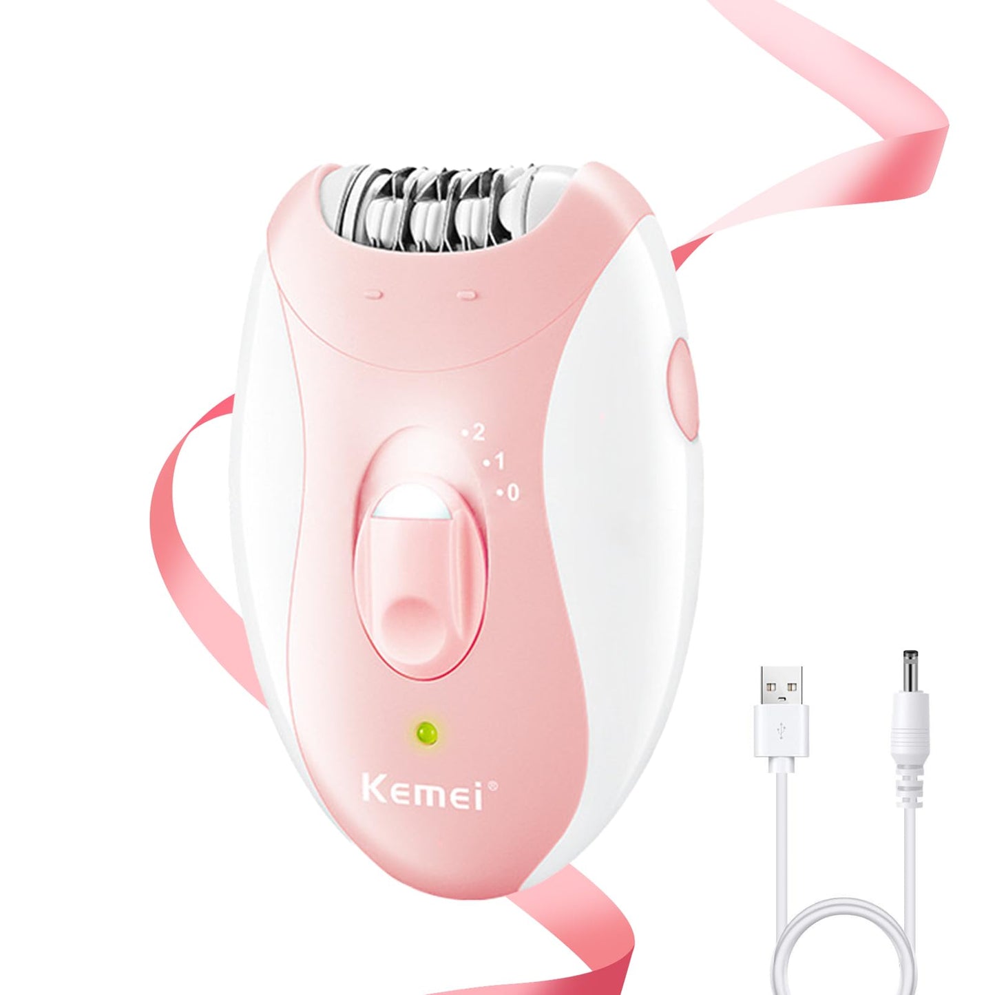 Epilator for Women, Smooth Glide Epilator for Women with 2 Speeds, Smooth Face Trimmer Device, Facial Hair Removal for Face Legs Arms Armpit Bikini