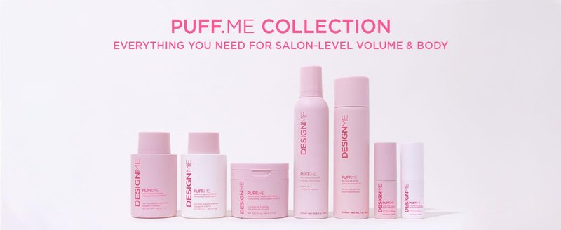 Design.Me PUFF.ME Volumizing Shampoo | Adds Body, Bounce & Volume for Fuller, Thicker Hair| For Fine & Medium Hair | Boosts Shine | Color-Safe, Lightweight Formula | Vegan, Paraben & Sulfate Free