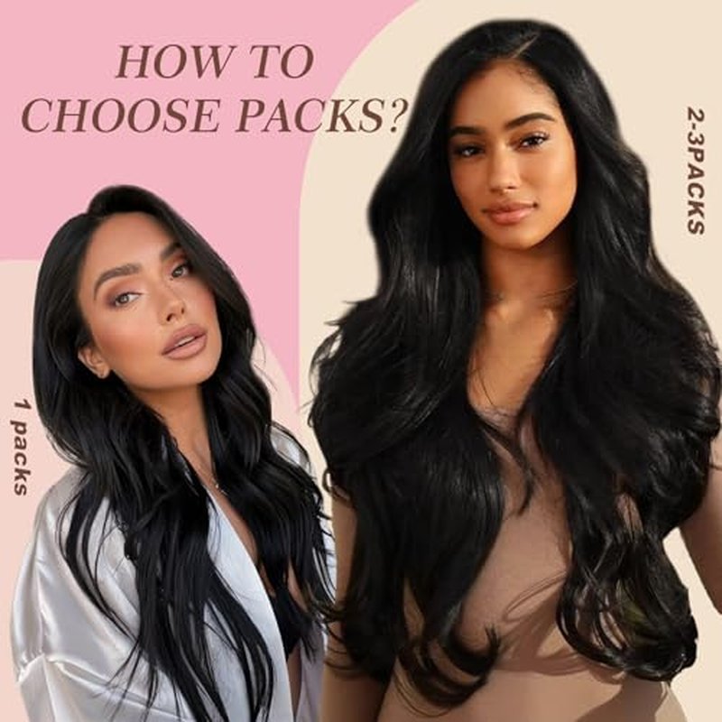 Clip in Hair Extensions Real Human Hair 120g 7pcs Human Hair Clip in Extensions 14 Inch Jet Black #1 Thickened Straight Real Hair Extensions Clip in Human Hair