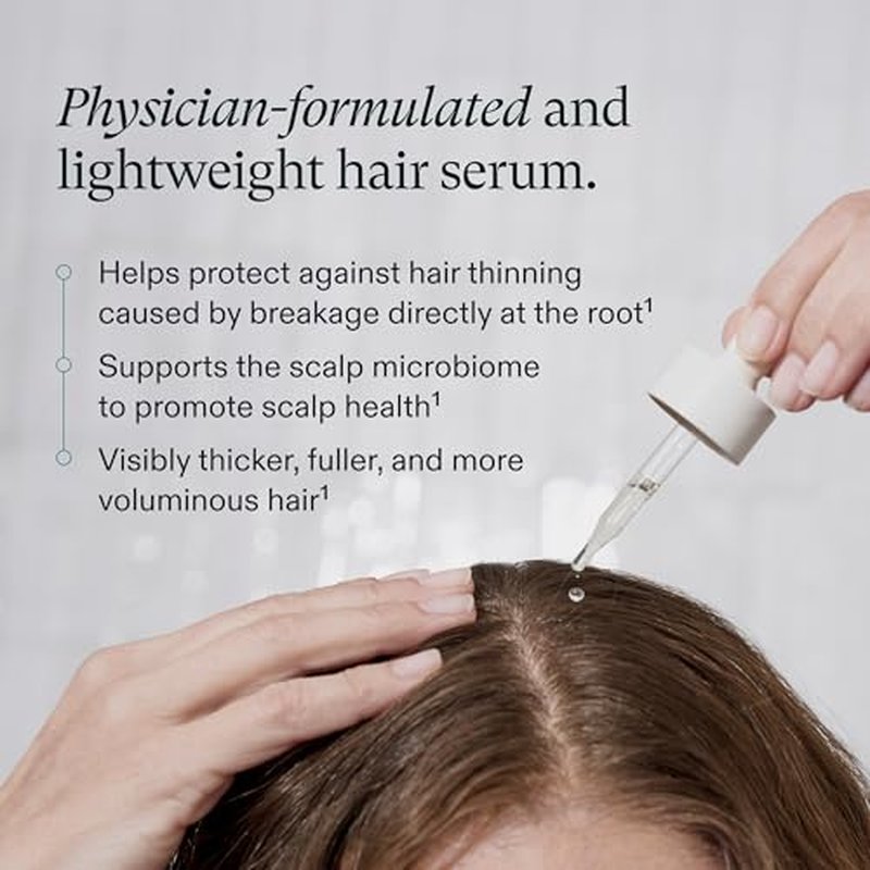 Nutrafol Women's Hair Serum, Supports Visibly Thicker and Stronger Hair, Vegan, Lightweight and Fast-Absorbing