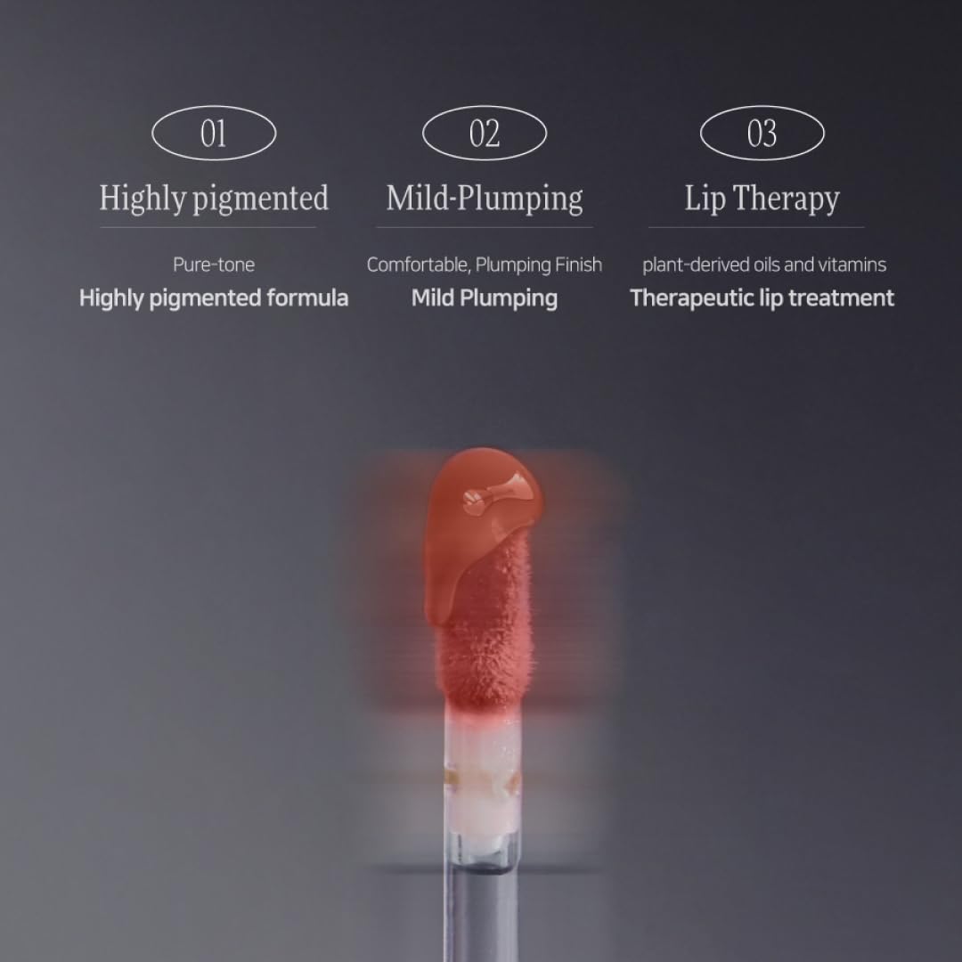 DINTO (Peter & Wendy Collection Deep-Kissed Plumping Lip Enamel - Glitter Lip Gloss, High Shine, Cooling Plumping, Long-Lasting, Vegan & Cruelty-Free (152 Clock Tower, 4ml)