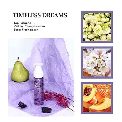 Womens Body Spray, Fragrance Mist Gift Set, Body Spray for Women, Pack of 3, Each 3.4 Fl Oz, Total 10.2 Fl Oz, Dreams