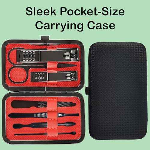 Manicure Set 8 In 1 - Christmas Stocking Stuffers for Men, Funny Christmas Gifts Box, Unique Womens Stocking Stuffers Teen Girls Boys Mom Dad Gift for Him Her Nail Clipper Kit Teenagers Wife Boyfriend