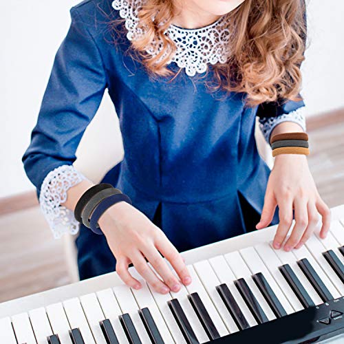 50PCS Black Hair Ties for Women, Cotton Seamless Hair Bands, Elastic Ponytail Holders, No Damage for Thick Hair, 2 Inch in Diameter, by Qarwayoc