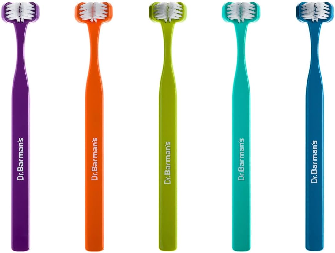 Compact Junior Toothbrush - Dr. Barman's Super Brush for Effective Cleaning | Color May Vary
