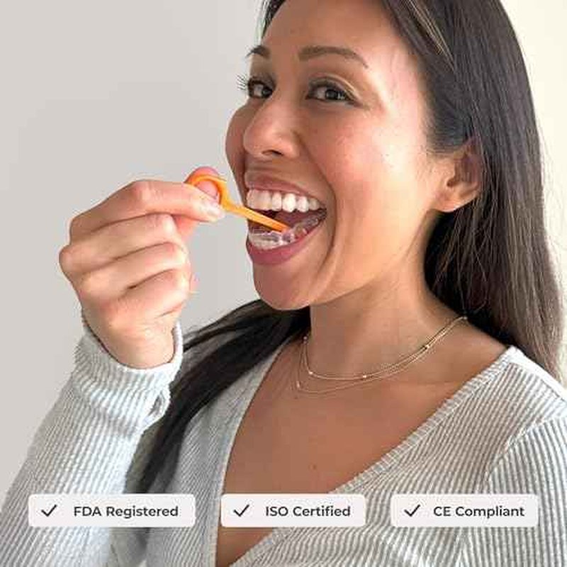 PUL Pack of 2 Reusable Clear Aligner Removal Tool ? Compatible with Invisalign, Removable Braces, Retainers & Trays ? Easy-to-Use Device Remover, Dental & Oral Hygiene Care Product ? Purple, Pink