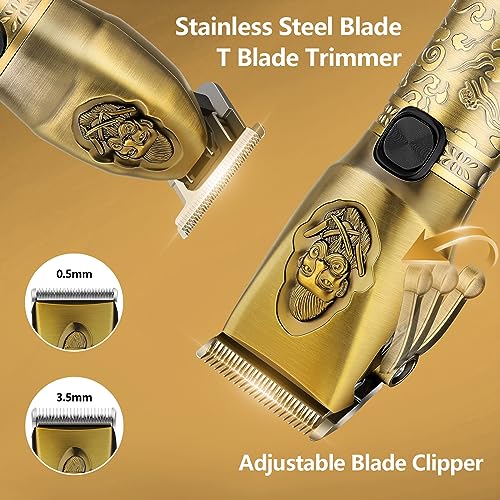 Lanumi Professional Hair Clipper Trimmer Set for Men Electric Shaver Razor Cordless Hair Cutting Barber Clippers Beard Trimmer Men¡¯s Grooming Kit Gifts for him